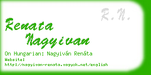 renata nagyivan business card